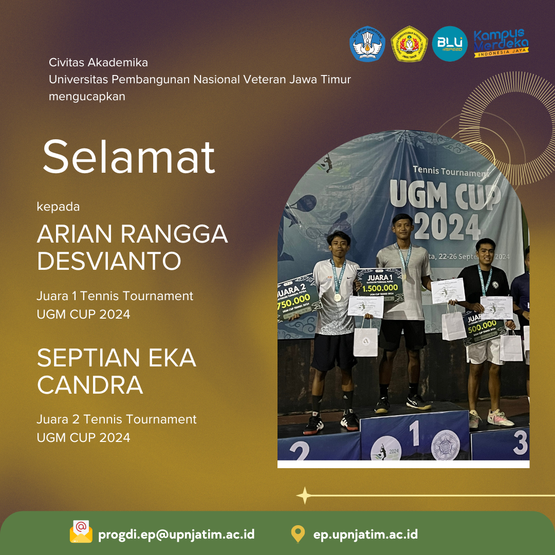 JUARA 1 & 2 UGM CUP TENIS LAPANGAN 2024